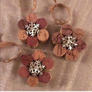 Wine Cork Ornaments (set of 3)